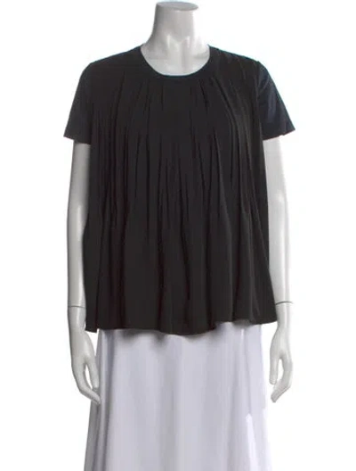 Pre-owned Jil Sander Crew Neck Short Sleeve Top In Black