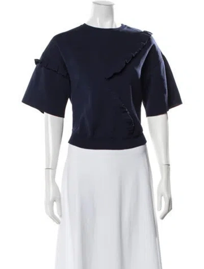 Pre-owned Jil Sander Crew Neck Short Sleeve Top In Blue