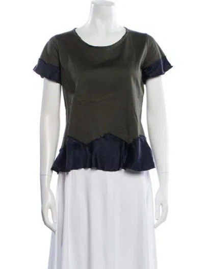Pre-owned Jil Sander Crew Neck Short Sleeve Top In Neutral