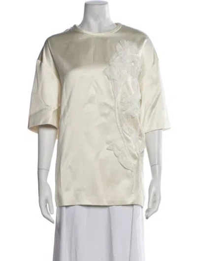 Pre-owned Jil Sander Crew Neck Short Sleeve Top In Neutral