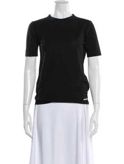 Pre-owned Jil Sander Crew Neck Short Sleeve T-shirt In Black