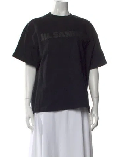 Pre-owned Jil Sander Crew Neck Short Sleeve T-shirt In Black