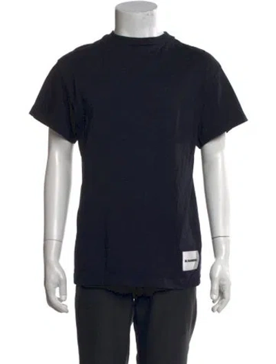 Pre-owned Jil Sander Crew Neck Short Sleeve T-shirt In Blue