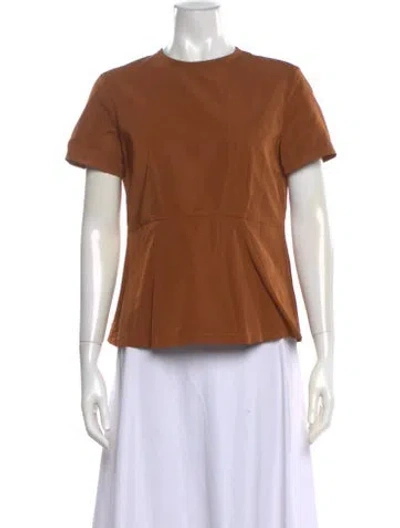 Pre-owned Jil Sander Crew Neck Short Sleeve T-shirt In Brown