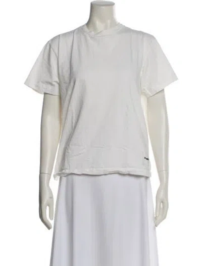 Pre-owned Jil Sander Crew Neck Short Sleeve T-shirt In Neutral