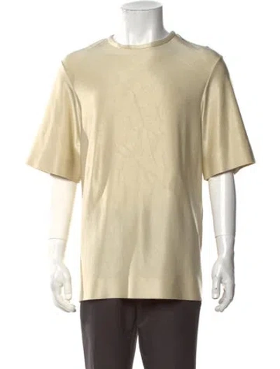 Pre-owned Jil Sander Crew Neck Short Sleeve T-shirt In Neutrals