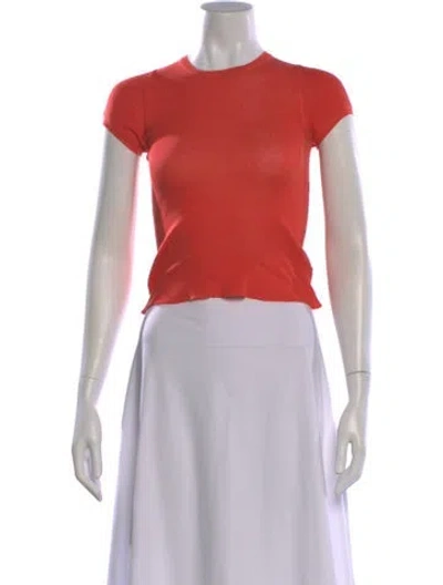 Pre-owned Jil Sander Crew Neck Short Sleeve T-shirt In Orange