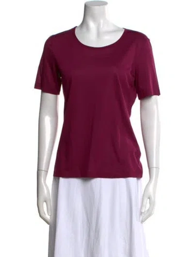 Pre-owned Jil Sander Crew Neck Short Sleeve T-shirt In Purple