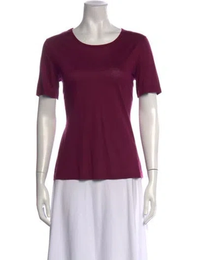 Pre-owned Jil Sander Crew Neck Short Sleeve T-shirt In Purple