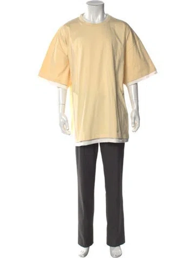 Pre-owned Jil Sander Crew Neck Short Sleeve T-shirt W/ Tags In Yellow