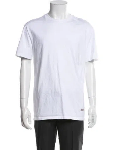 Pre-owned Jil Sander Crew Neck Short Sleeve T-shirt In White