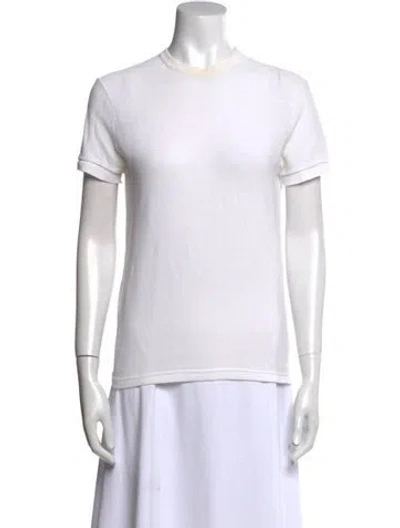 Pre-owned Jil Sander Crew Neck Short Sleeve T-shirt In White