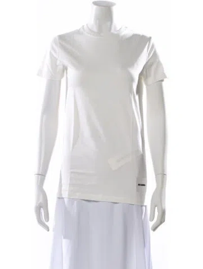 Pre-owned Jil Sander Crew Neck Short Sleeve T-shirt In White