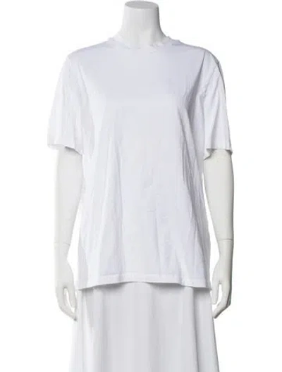 Pre-owned Jil Sander Crew Neck Short Sleeve T-shirt In White