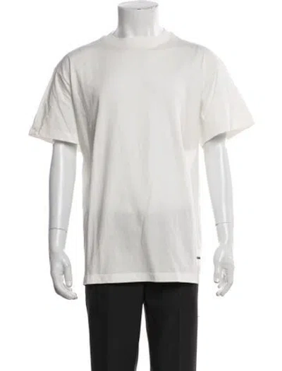 Pre-owned Jil Sander Crew Neck Short Sleeve T-shirt In White