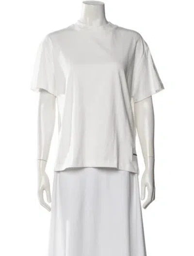 Pre-owned Jil Sander Crew Neck Short Sleeve T-shirt In White