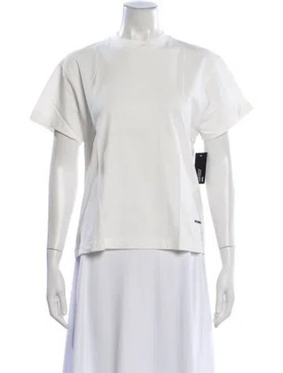 Pre-owned Jil Sander Crew Neck Short Sleeve T-shirt In White