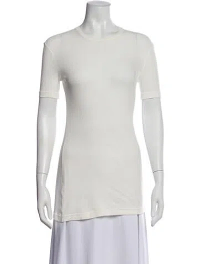 Pre-owned Jil Sander Crew Neck Short Sleeve T-shirt In White