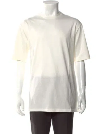 Pre-owned Jil Sander Crew Neck Short Sleeve T-shirt In White