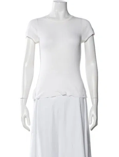 Pre-owned Jil Sander Crew Neck Short Sleeve T-shirt In White