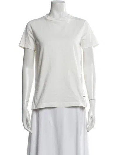Pre-owned Jil Sander Crew Neck Short Sleeve T-shirt In White