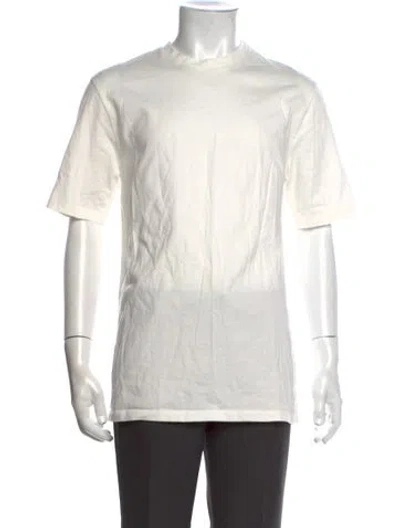 Pre-owned Jil Sander Crew Neck Short Sleeve T-shirt In White