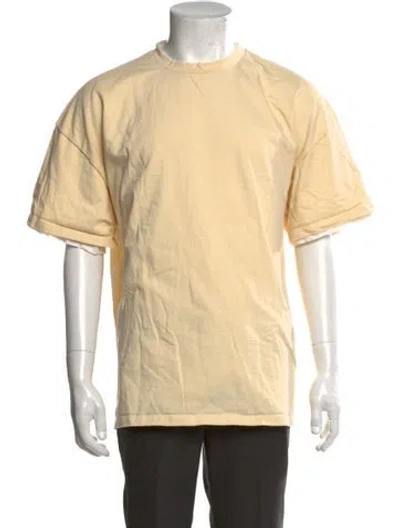 Pre-owned Jil Sander Crew Neck Short Sleeve T-shirt In Yellow
