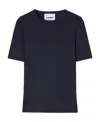 Jil Sander Crew Neck Short-sleeved T-shirt In Black