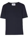 Jil Sander Crew Neck Short-sleeved T-shirt In Black