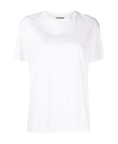 Jil Sander Crew Neck Short-sleeved T-shirt In White
