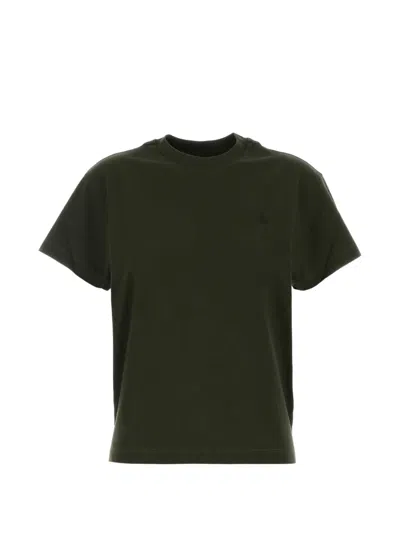 Jil Sander Crew Neck Short-sleeve T-shirt In Green