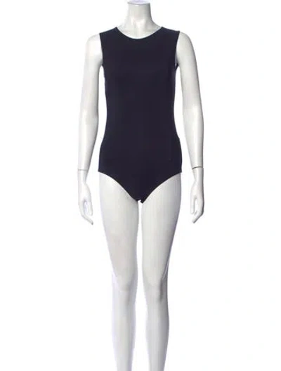 Pre-owned Jil Sander Crew Neck Sleeveless Bodysuit In Blue