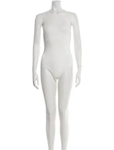 Pre-owned Jil Sander Crew Neck Sleeveless Bodysuit In White