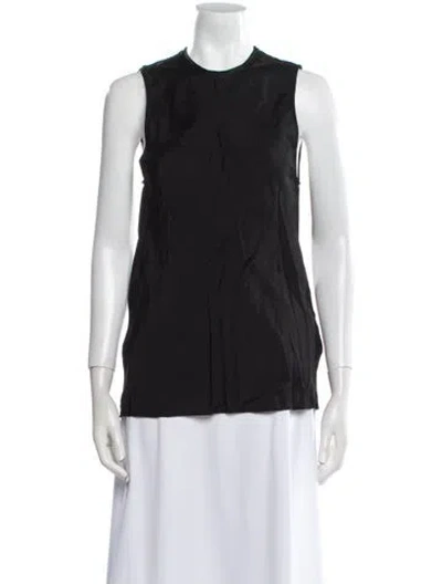 Pre-owned Jil Sander Crew Neck Sleeveless Top In Black