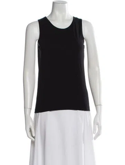 Pre-owned Jil Sander Crew Neck Sleeveless Top In Black