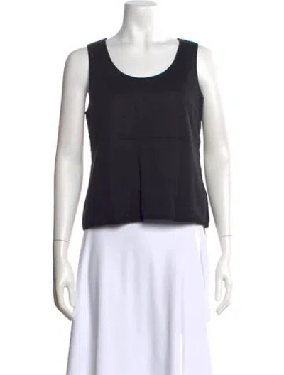 Pre-owned Jil Sander Crew Neck Sleeveless Top In Black