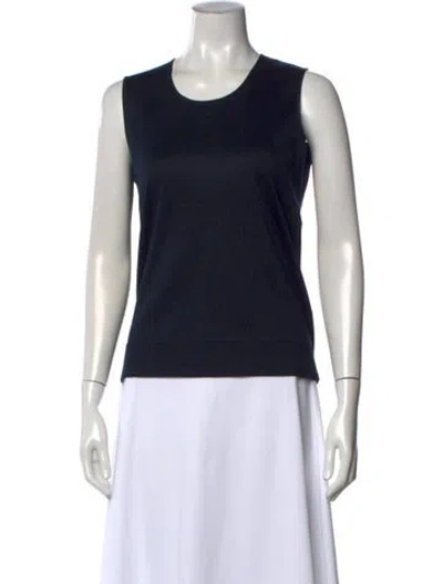 Pre-owned Jil Sander Crew Neck Sleeveless Top In Black
