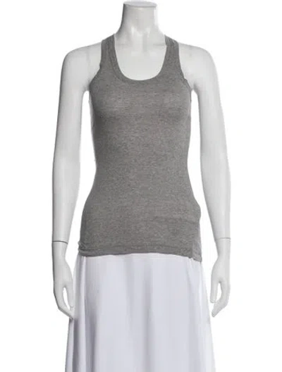 Pre-owned Jil Sander Crew Neck Sleeveless Top In Gray