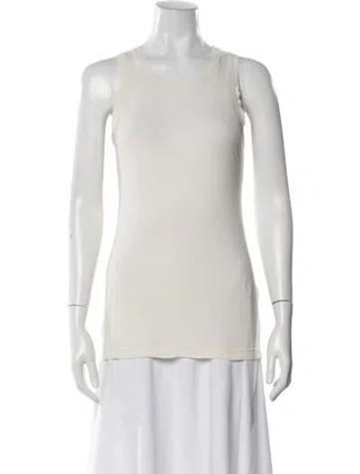 Pre-owned Jil Sander Crew Neck Sleeveless Top In Neutral