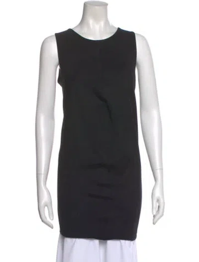 Pre-owned Jil Sander Crew Neck Sleeveless Tunic In Black