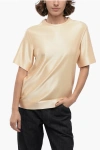 Jil Sander Crew Neck Short-sleeve T-shirt In Neutrals
