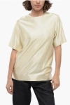 Jil Sander Crew Neck Stretch Viscose T-shirt