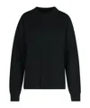 Jil Sander Wool Crew Neck Sweater With Asymmetric Detail