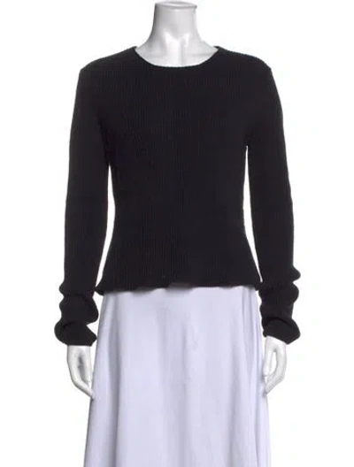 Pre-owned Jil Sander Crew Neck Sweater In Black
