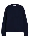 Jil Sander Cs Ns Jumper Knitwear In Blue Wool In Blue