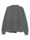 Jil Sander Wool Crewneck Jumper With Dropped Shoulders In Gray