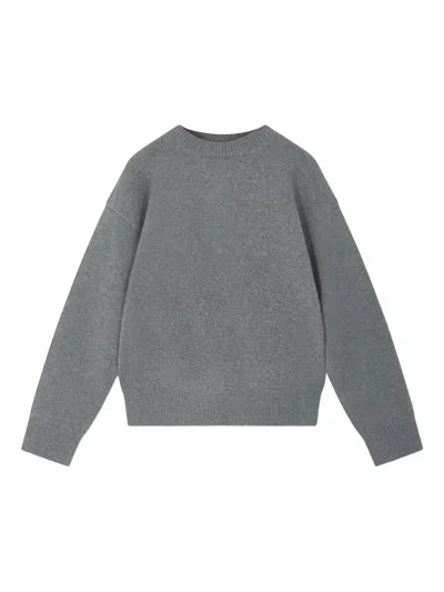 Jil Sander Crew-neck Sweater In Gray