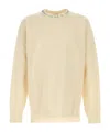 Jil Sander Wool Sweater Featuring Embellished Neckline In Neutral
