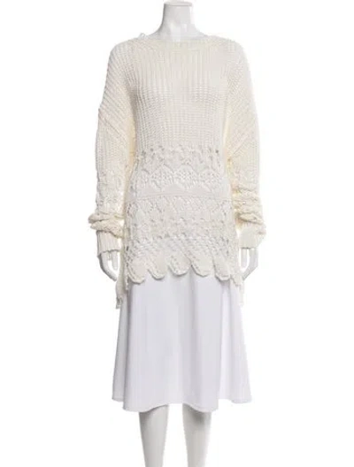 Pre-owned Jil Sander Crew Neck Sweater In Neutrals