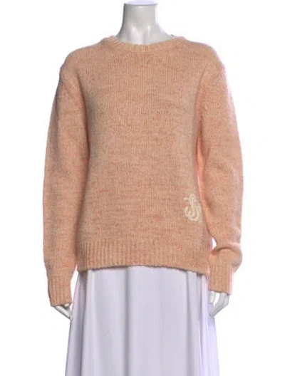 Pre-owned Jil Sander Crew Neck Sweater In Orange